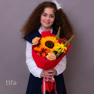 букет на 1 сентября в москве, букет первоклассника в Москве, букет на линейку в Москве, букет на 1 сентября недорого, букет в школу москва